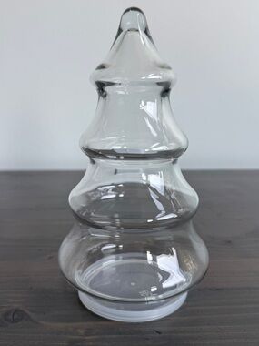 Vintage Libby glass Christmas tree jar